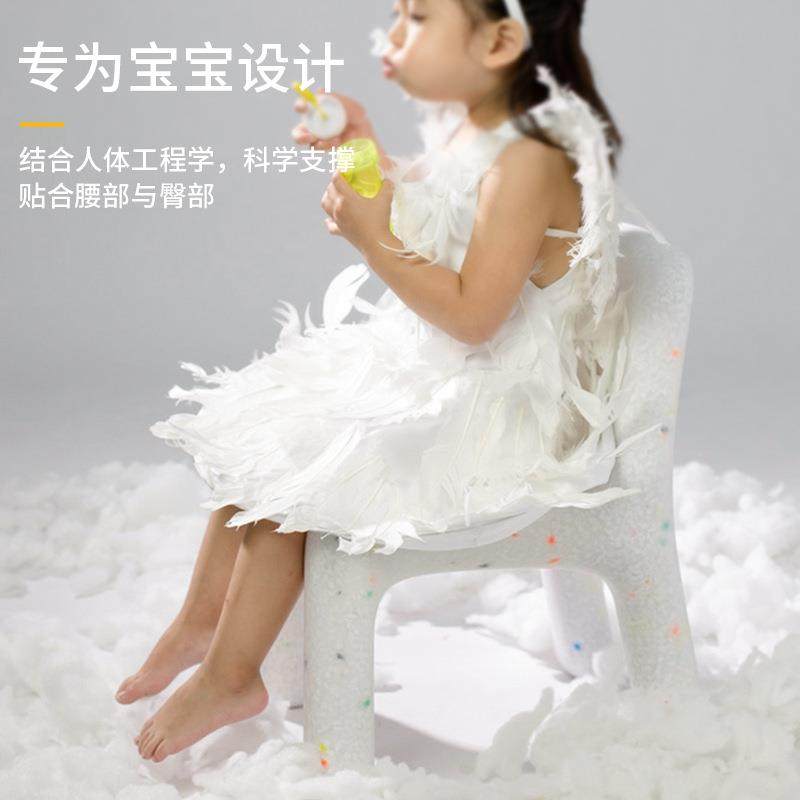 儿园童小椅子卡通凳子靠背幼家用桌椅组合网红塑矮料xh-115凳儿可