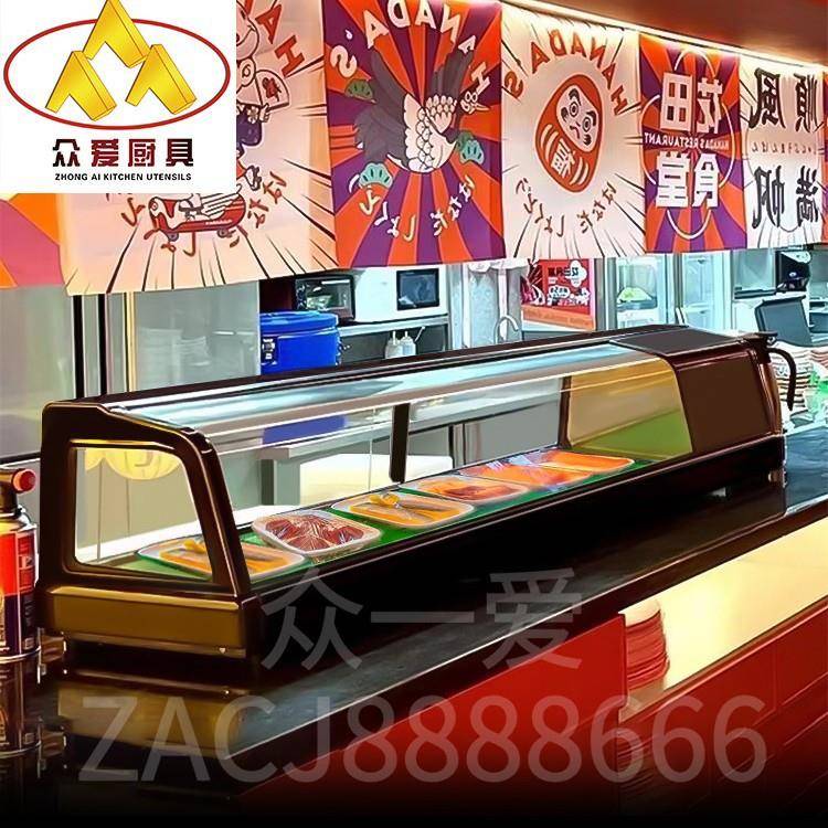 三文鲜鱼刺身柜寿司冷藏保鲜柜式直冷台DWX单层保日料展示商用冷