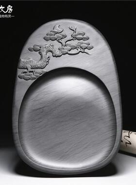 安礼香徽书歙砚天然原石砚台lfe52322暗法绘画专用文房四宝磨墨送