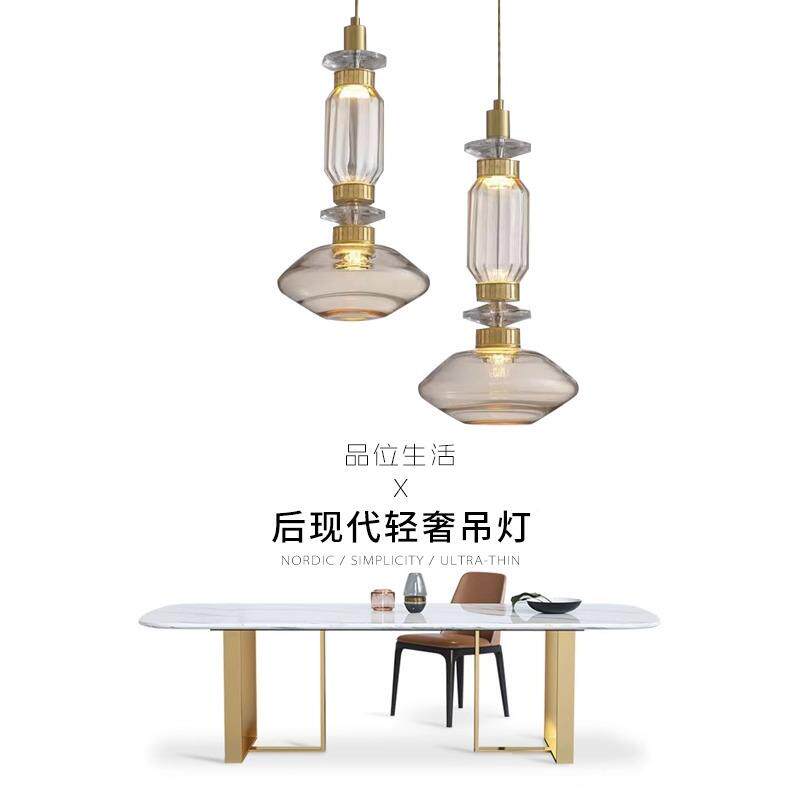 式美式玻床璃吊灯窗展厅头橱餐厅吧台样板房书房创意轻欧奢客UBS