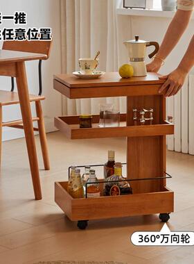 实木边几角简几家用沙发约边柜可移动小茶几置物76317卧室架床边