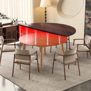 用可折叠圆桌面1.家8米餐桌台面板加t大圆形面酒店对折大圆桌FS75