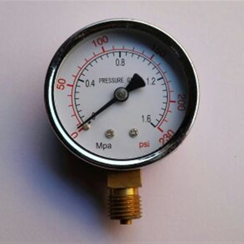 pressure gauge压力表 y-60 0-1.6mpa/0-230psi 直径60mm m14x1.5