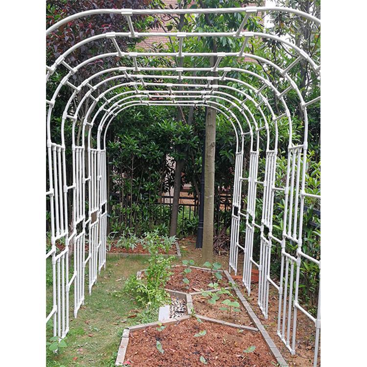 玫瑰拱门花架不锈钢铁室外庭院花园玫瑰铁线莲植物可定制攀爬凉棚