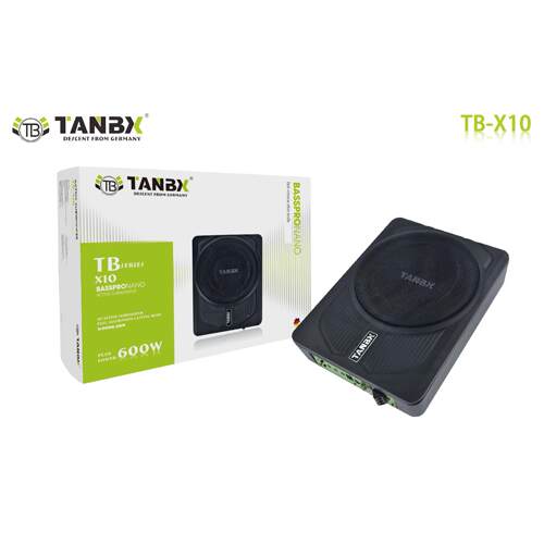 Tanbx 10英寸超薄低音炮汽车12V有源超级低音炮高功率低音炮