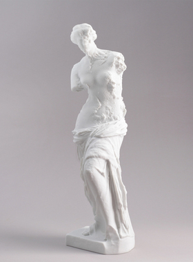 希腊女神复古雕塑人物摆件现代简约欧式样板间售楼处酒店装饰