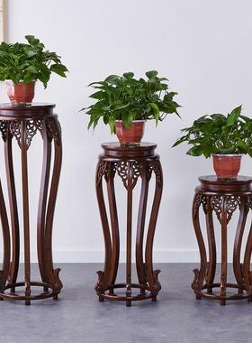 客厅实木15440架整装台榆木花室内盆景阳中式绿萝制多层鱼缸花盆