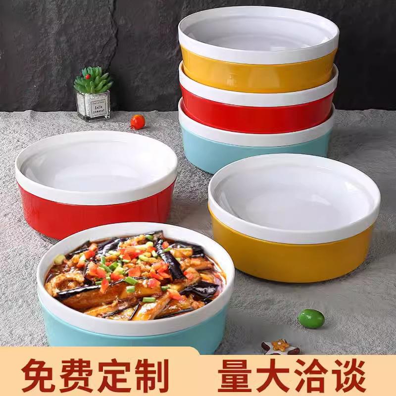 密胺酒店餐具加热档明炉保厅SQM温热菜汤盘餐饭明菜私房店菜创意