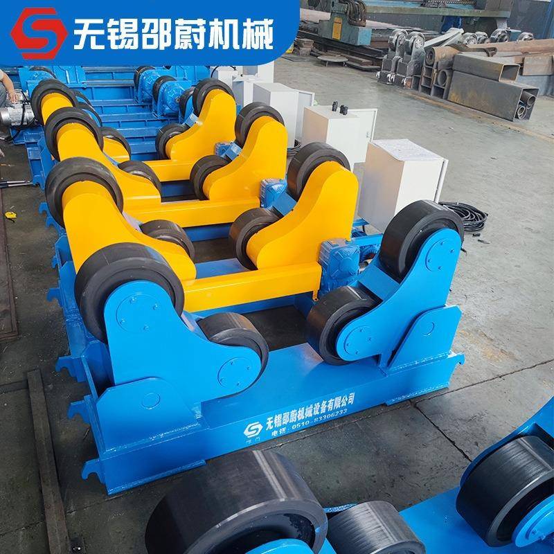 设小型可调式焊接滚轮0PBH架备5吨1橡吨20吨30吨聚氨酯胶轮滚轮架