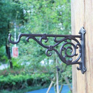 园户外阳台壁田支挂钩铁艺吊篮吊兰壁架BOD挂钩墙花挂架红灯笼挂