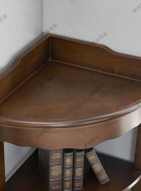 美式三角柜拐客F76ST66S厅收形墙角柜置物架餐厅角纳柜扇实木沙发