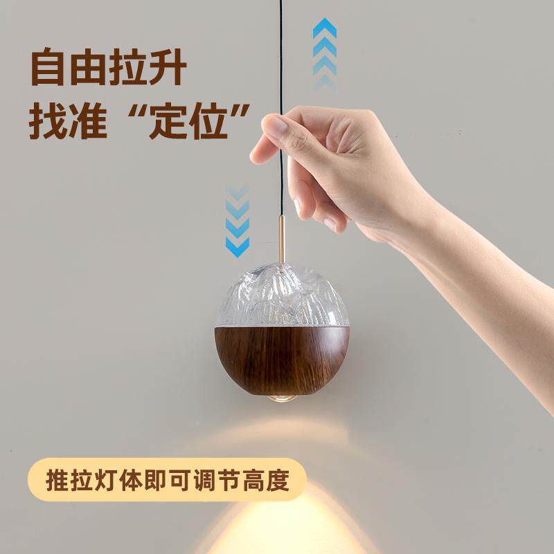 法式中古升摸降床头小灯主室灯轻奢智能触感卧应伸缩吊餐厅无品牌