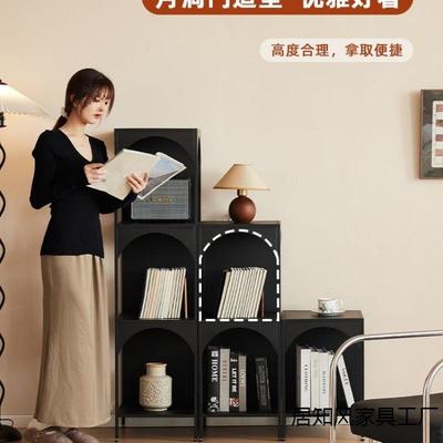 创意书架铁艺柜书展架客厅落地置物架角落书杂物收纳陈列报架BUK