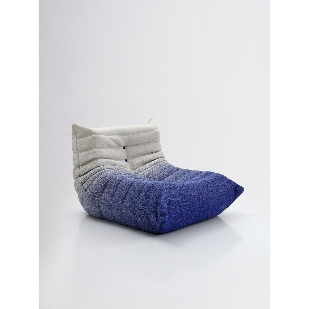 F77MT679W8懒人发毛毛虫麂皮绒可躺睡一可体海绵填沙充单人榻沙发