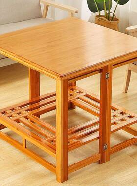 木烤取火架冬季烤火炉家用四方桌正方形实可叠烤火桌子家VMK用暖