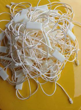 现货空白双吊插粒吊服装吊牌绳/DL58978标0签粒线手穿绳70元100根