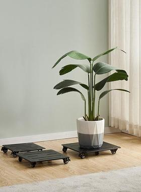 甄选超薄款盆托可移动向轮花盘底座万大承重植物HOF花卉置物架