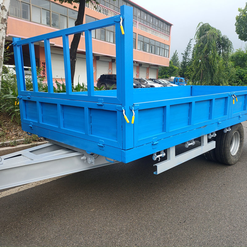 农用低栏四轮前后卸货搬运拖车