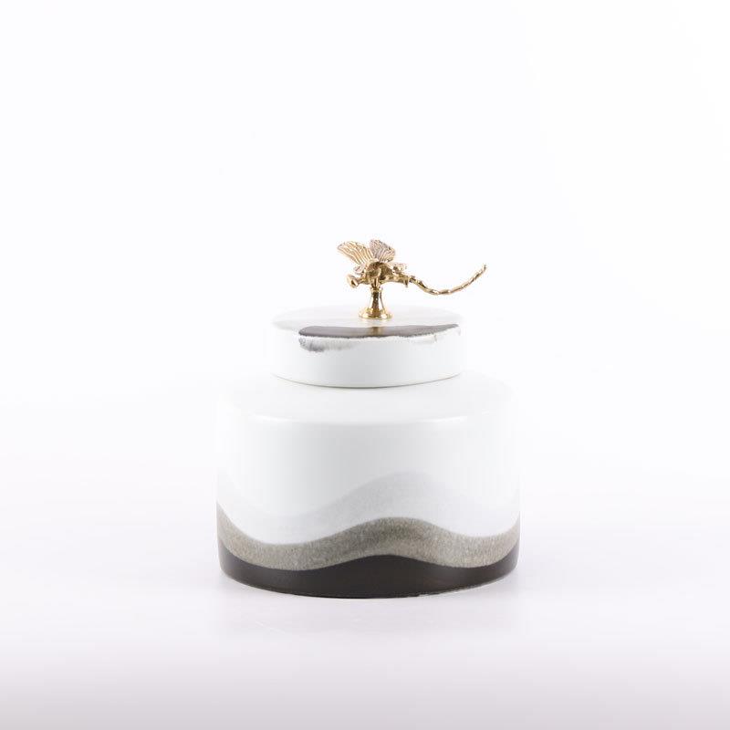 新中PAX式客厅陶瓷意摆件创玄关桌酒柜工品品酒店样板间软装艺饰