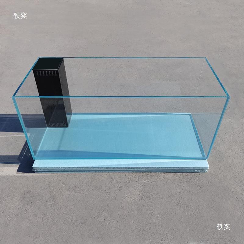白玻璃鱼缸鱼黑玻直角溢流底龙无品牌/泰狮兰大型寿客厅大小滤其