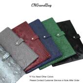 热PU蛇纹商务文夹便时销尚A携4wjj123多功能经理资料夹办公件合同