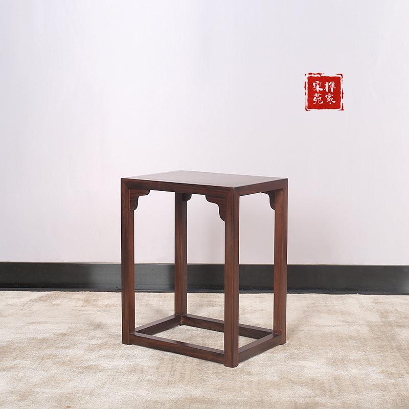 中式木小凳木制小花实架小茶几简约ZJX台新中式阳花方架盆几收纳