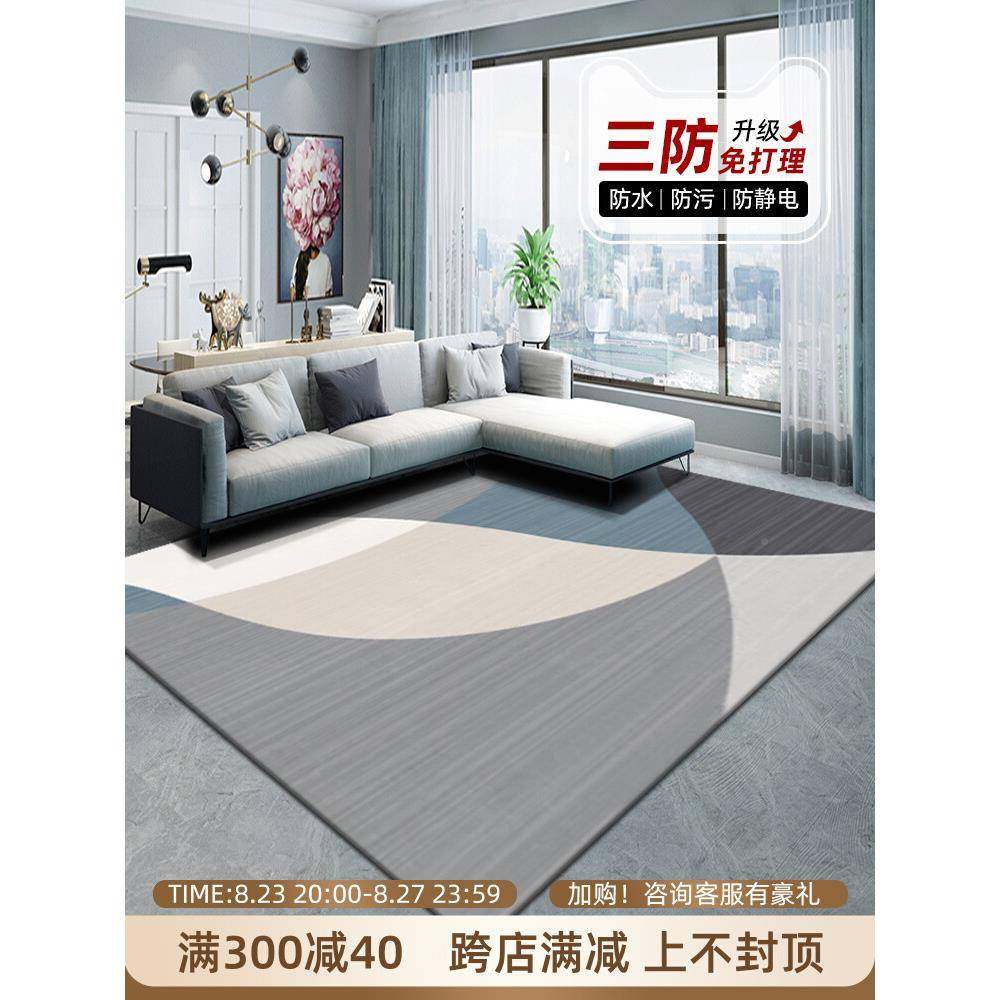 地毯2025新款免洗可擦沙发地垫大面DVE用积卧室厅房客间感家防水