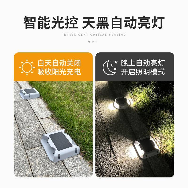 太阳能户外地埋灯步l道灯防侧发光花园阶庭院MGC埋地灯ed台透光灯