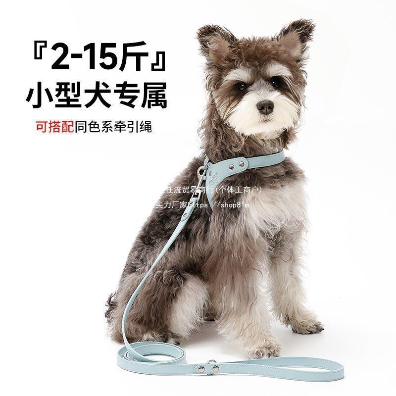 小狗牵引绳胸狗背带小型无品牌/犬绳背狗心式泰迪比熊幼犬遛宠皮