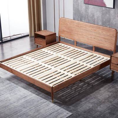 中式实木床主卧实木床1米8双人53032床白蜡木1实床出木租屋床米新