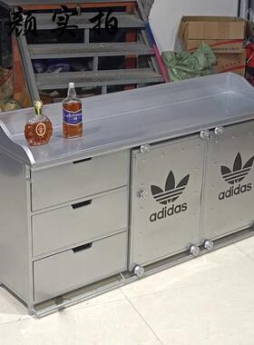 茶台铁艺餐边柜储物餐厅吧备CB14474餐酒柜柜工业风水柜子收纳柜