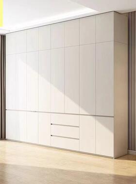 2PSU025款现代简约欧分松板衣柜实木段式家用卧新室款新衣橱一门