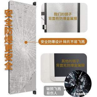 柜门镜子开身镜平门内装 隐形家用卧室穿衣镜衣旋转折叠试DPE衣全