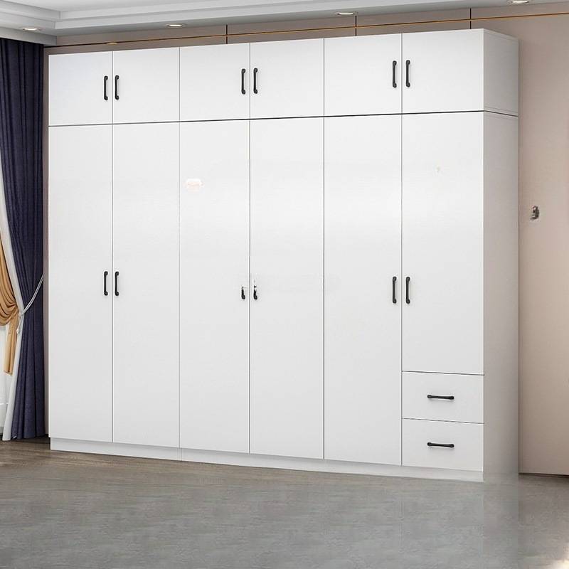 实木衣柜家用卧室推拉门储物柜出租房简易组转大衣橱小户型收纳柜