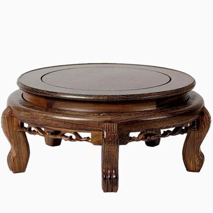 古架中式复花118几盆景架实木约质花四方榆木室内多层简鱼缸架