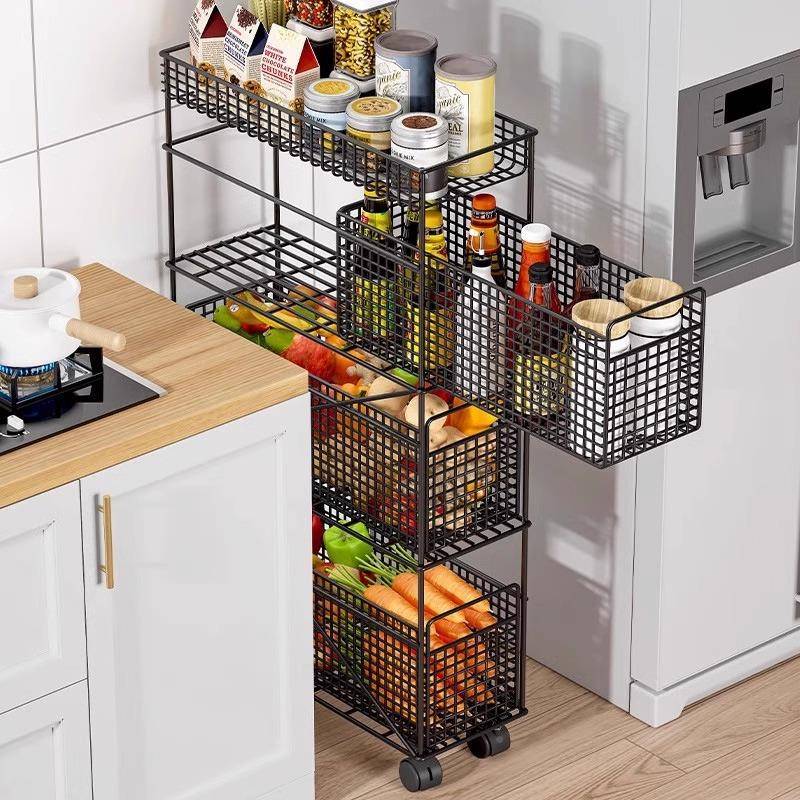 缝收纳柜冰箱物架侧储房物置柜多层jfzwj家用卫生间厨可移动小夹