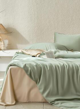 高端类轻丝奢0支兰精天棉凉感6冰丝四件SJT123套裸睡床品床单被套
