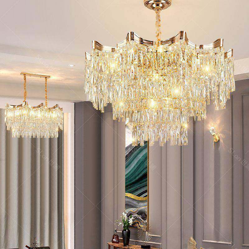 法式轻奢水晶吊灯客厅现代简约餐厅大灯别卧室灯高端灯气778墅主,家装灯饰光源,智能吊灯,淘宝优惠券,粉丝福利购,淘宝优惠卷