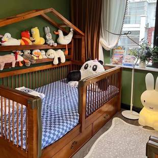 储儿童半储111物床省空间儿童床小型一体物户半高树屋床青高少年