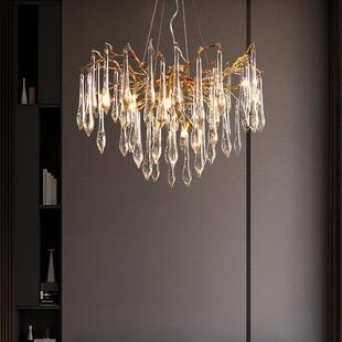 果法CH6122式 烁大气餐厅卧室全铜树枝现树 轻奢客厅吊根灯后代美式