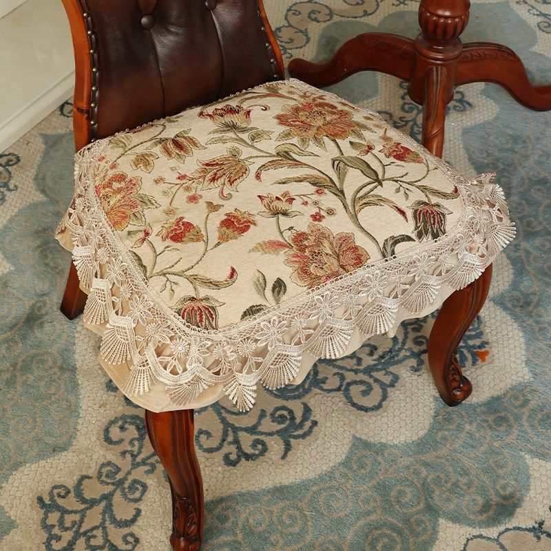 2024新款餐椅垫坐垫屁垫轻奢高级感欧式美式防滑家用餐桌椅子座垫