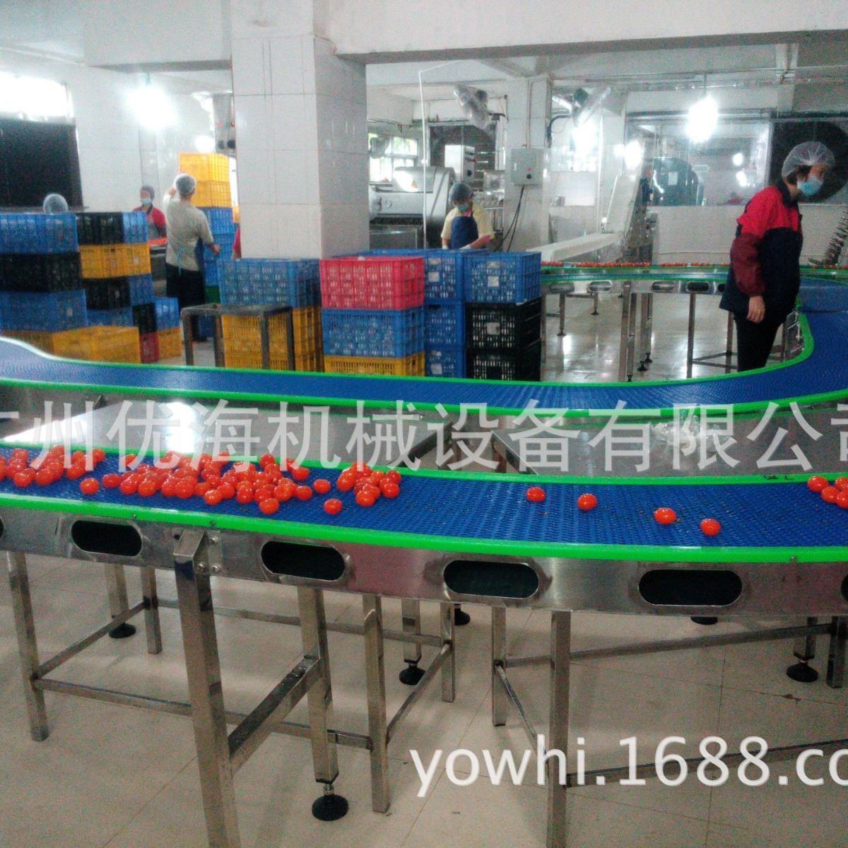 不锈钢网带塑料物流输送机