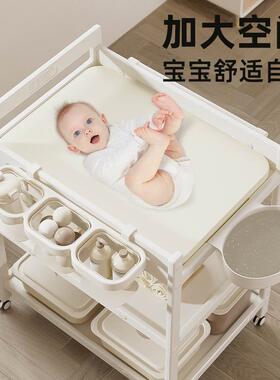 尿布台婴护理台多功能淋浴儿儿床可移婴动新生换衣儿洗澡TTB喂养
