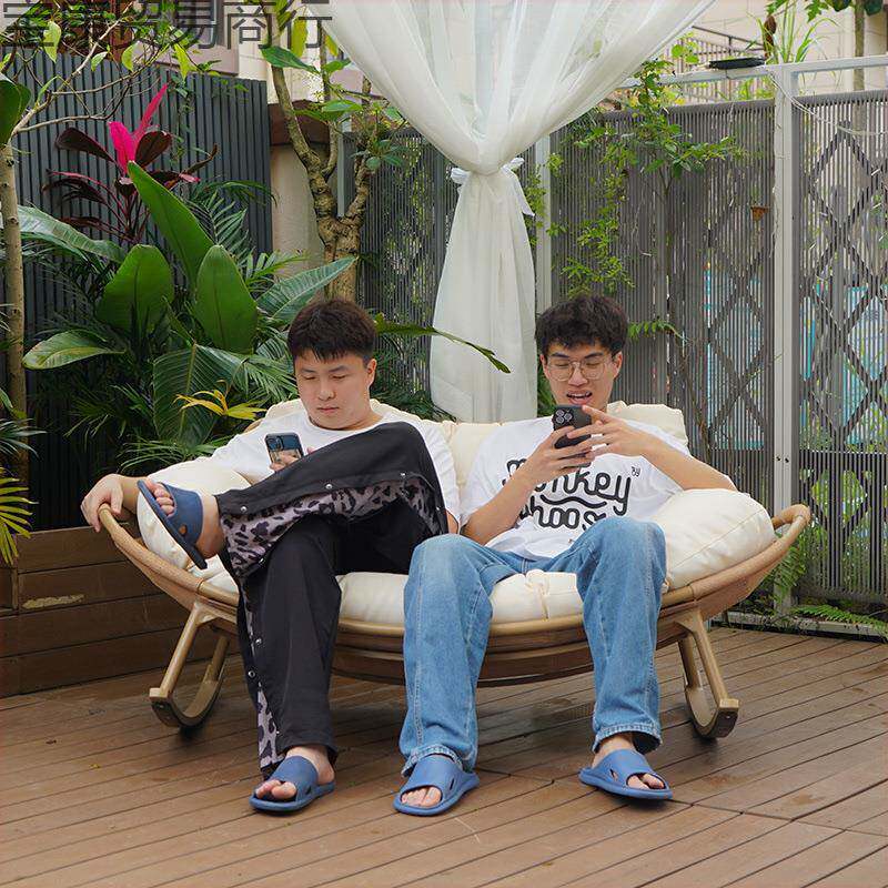 大双人摇椅人躺椅懒人阳台客休闲沙发可厅睡觉1户外庭家用院摇摇
