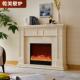 .米简约法式 壁装 墅 饰柜美家用别客炉FOS厅仿真火式 焰电取暖