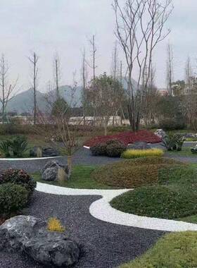 天然黑山石原石造山景石室石外PHY庭院装景观石日式枯水黑色饰头