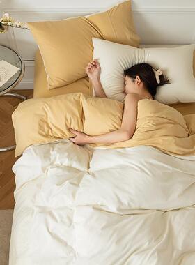 A类秋被母婴天竺棉纯四件棉套全棉针织冬床上Z2P40404用品套床单