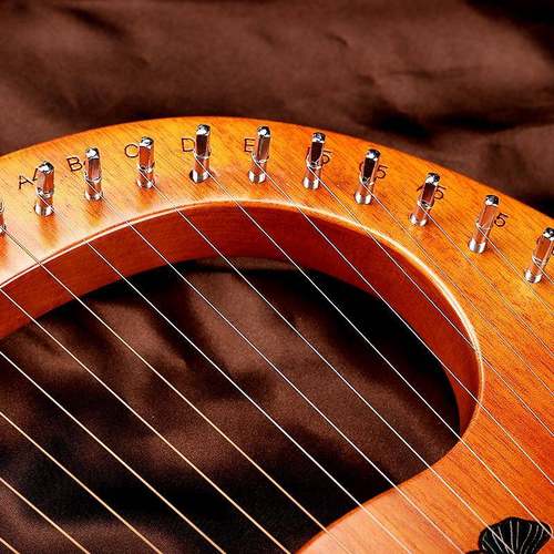 1弦莱雅1琴便携式16音小竖琴初学者自学拉0弦lyr16音e琴里6琴箜篌