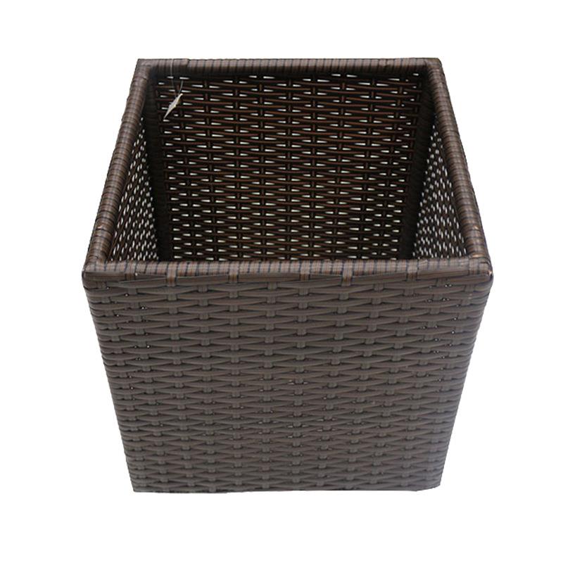 收手工编织PP方形藤编铝架民宿收TL-L040酒店浴纳室脏衣纳筐家用