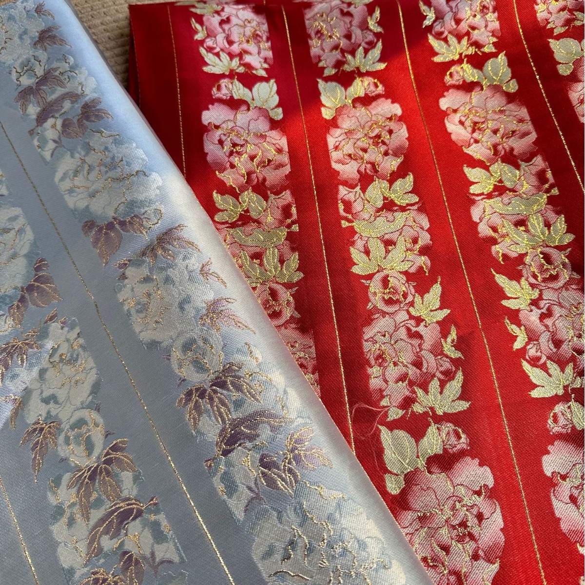 整版织金妆花bjd娃衣布料衣缘领缘袖缘贴边汉服裙头6cm眉子9058